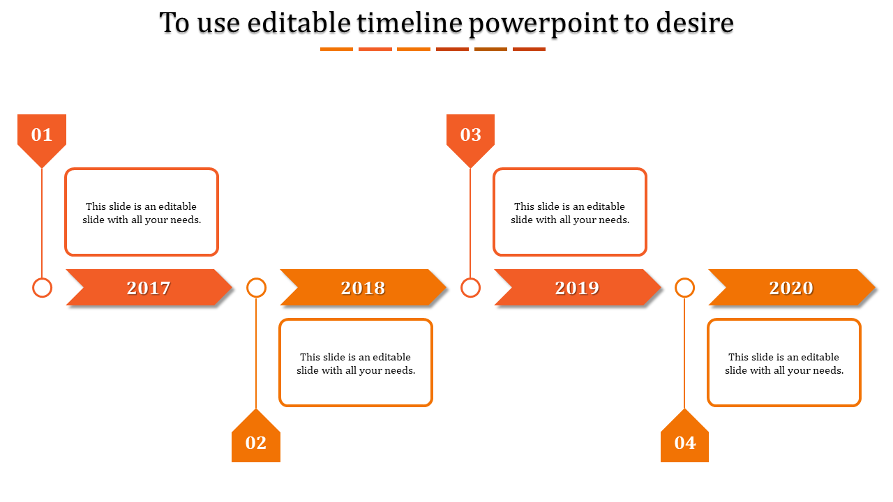 Informative Editable Timeline PPT and Google Slides